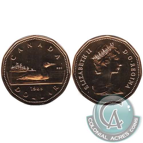 1989 Canada Loon Dollar Proof Like