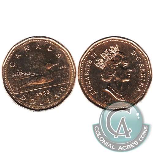 1990 Canada Loon Dollar Brilliant Uncirculated (MS-63)