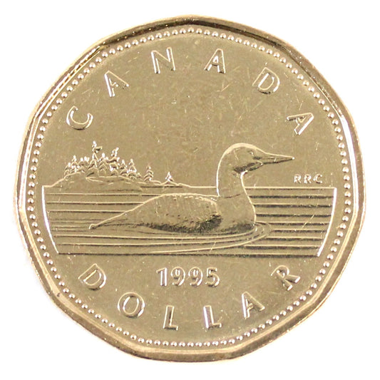 1995 Canada Loon Dollar Brilliant Uncirculated (MS-63)