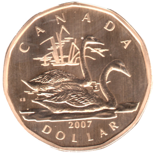 2007 Canada Swan Dollar Specimen