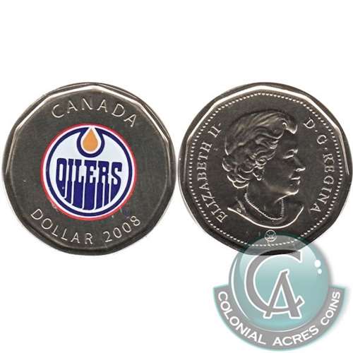 2008 Canada Edmonton Oilers Dollar Proof Like (from Puck) $