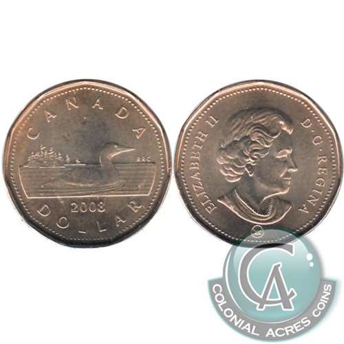 2008 Canada Loon Dollar Brilliant Uncirculated (MS-63)