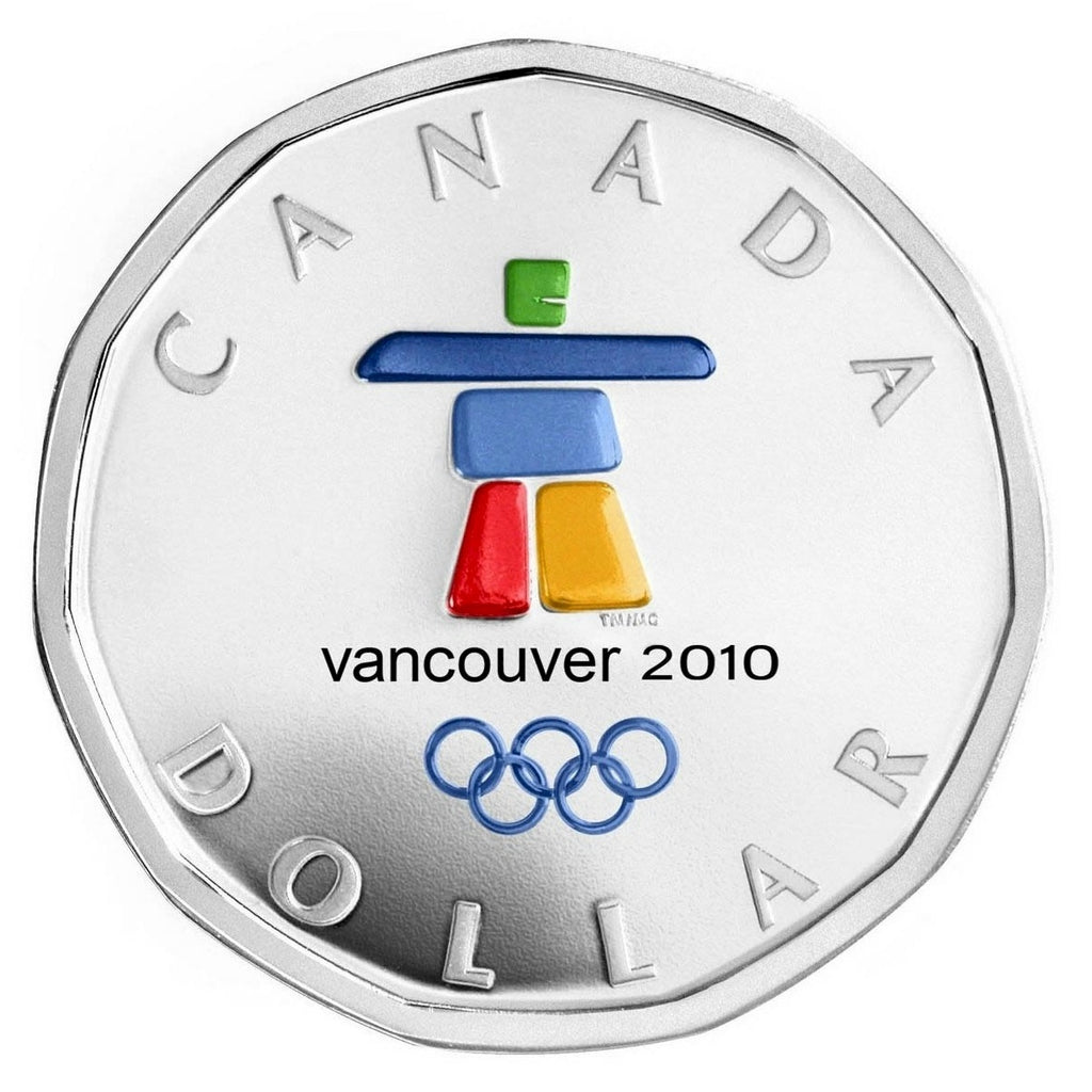 2010 Canada Coloured Inukshuk Dollar Proof Like (From Puck)