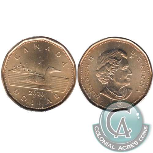 2010 Small Beads Canada Loon Dollar Brilliant Uncirculated (MS-63)