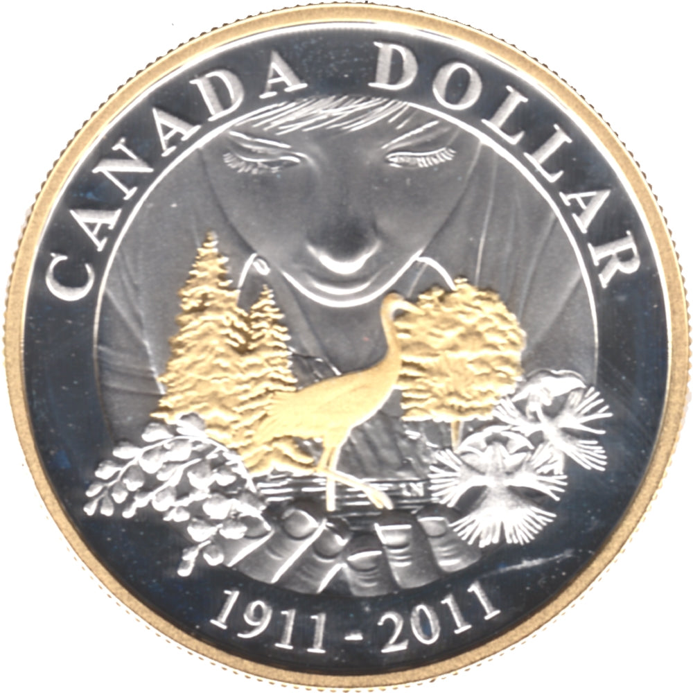 2011 Canada Parks Gold Plated Dollar Proof $