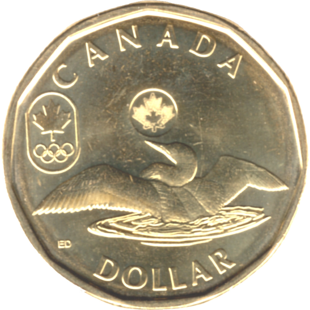 2012 Canada Olympic Loon (Lucky) Dollar Brilliant Uncirculated (MS-63)