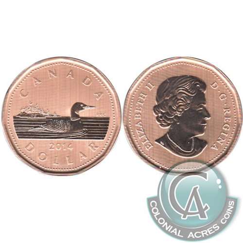 2014 Canada Old Generation Loon Dollar Specimen