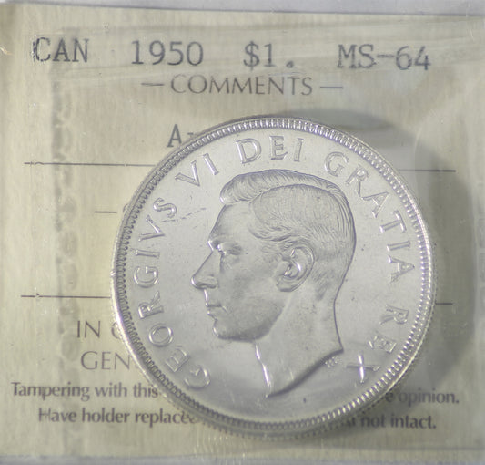 1950 Arnprior Dollar ICCS Certified MS-64