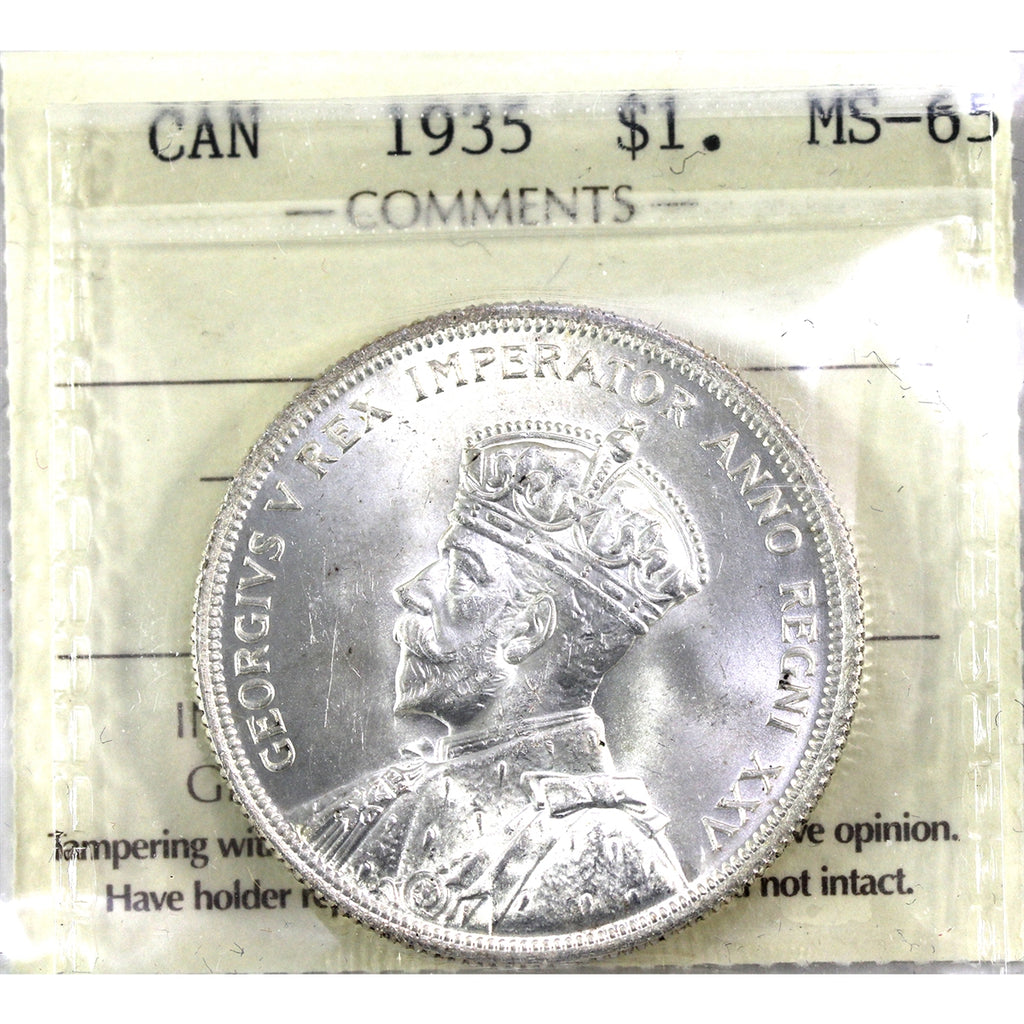 1935 Canada Dollar ICCS Certified MS-65 (XVR 349)