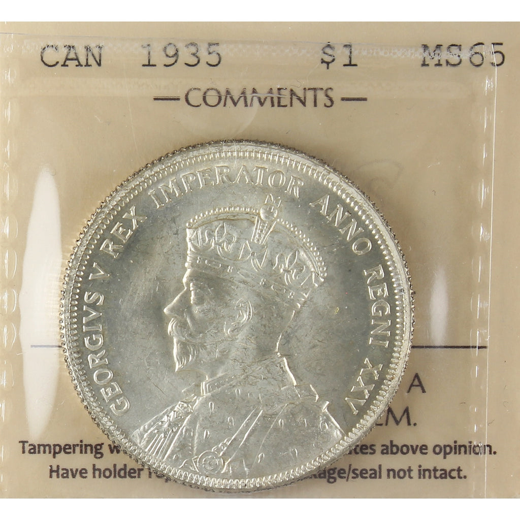 1935 Canada Dollar ICCS Certified MS-65 (XXG 021)