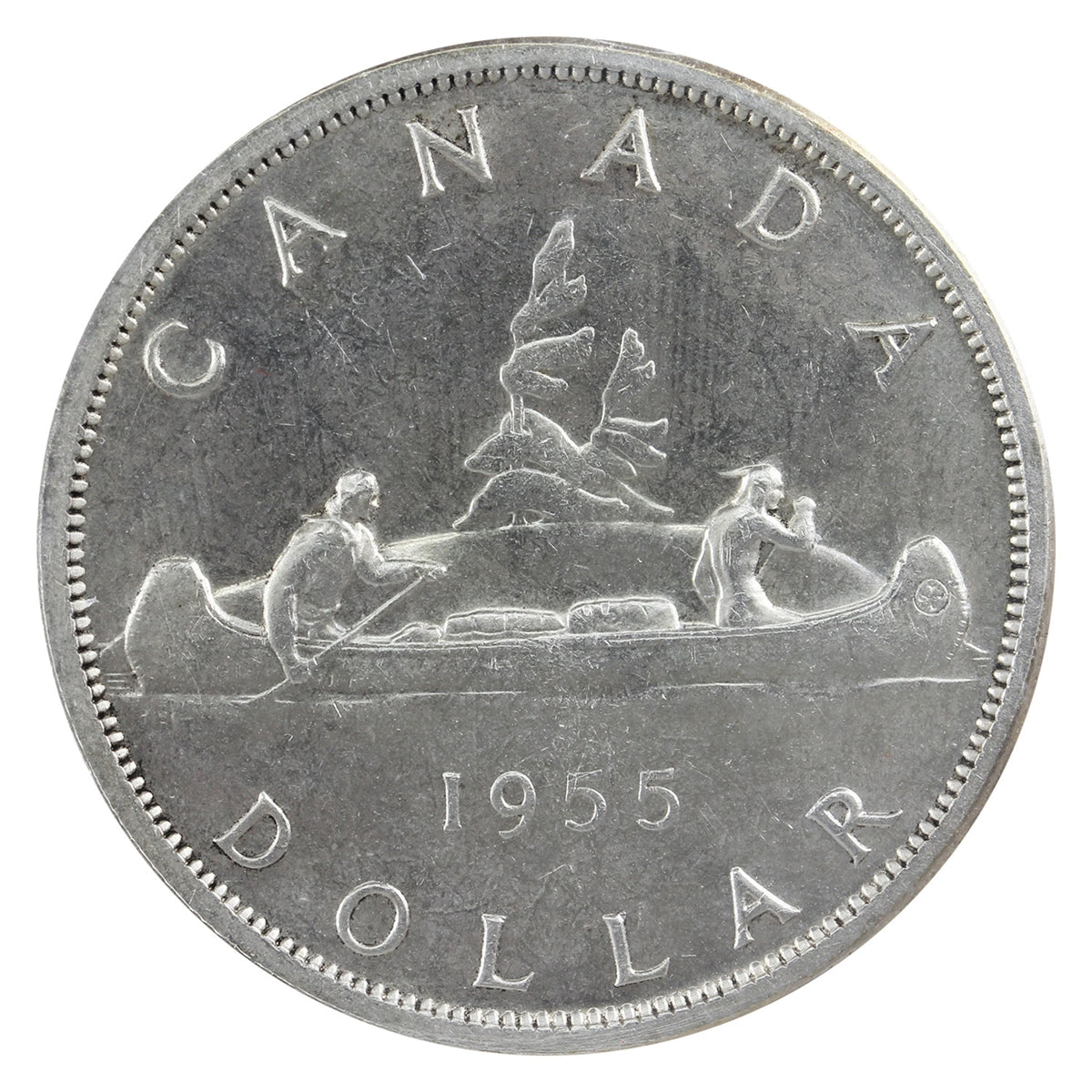 1955 Arnprior With Die Break Canada Dollar ICCS Certified MS-63