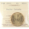 2011 Parks Canada Dollar ICCS Certified MS-64