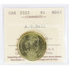 2022 A.G. Bell Canada Dollar ICCS Certified MS-65