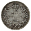 1909 Broad Leaves Canada 10-cents Very Good (VG-8)