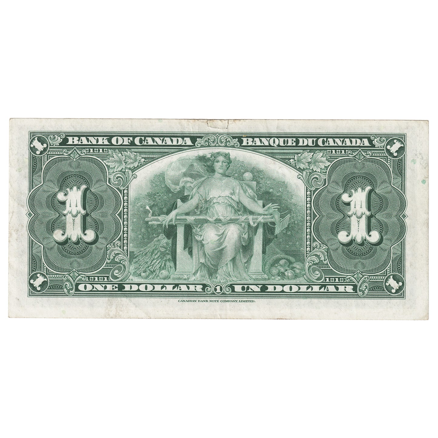 BC-21d 1937 Canada $1 Coyne-Towers, O/M, EF (Tears)