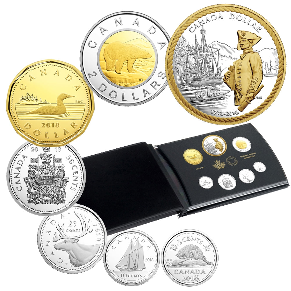 2018 Canada 240th Anniversary of Captain Cook at Nootka Sound Silver Proof Set (No Tax)