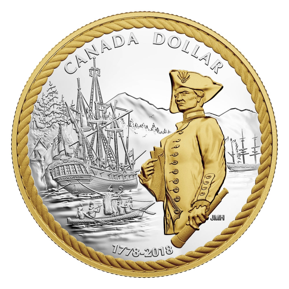 2018 Canada 240th Anniversary of Captain Cook at Nootka Sound Silver Proof Set (No Tax)