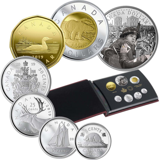 2019 Canada Special Edition 75th Anniversary of D-Day Silver Dollar Proof Set