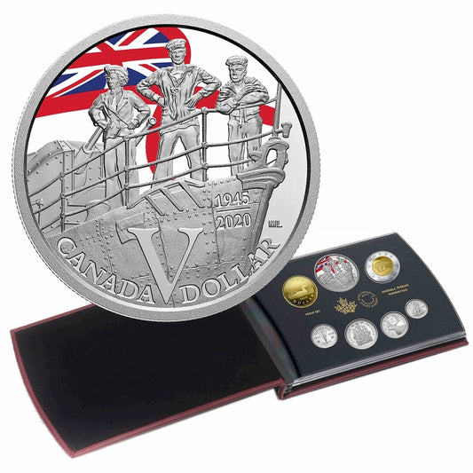 2020 Canada 75th Anniversary of VE-Day - Navy Special Edition Silver Dollar Proof Set