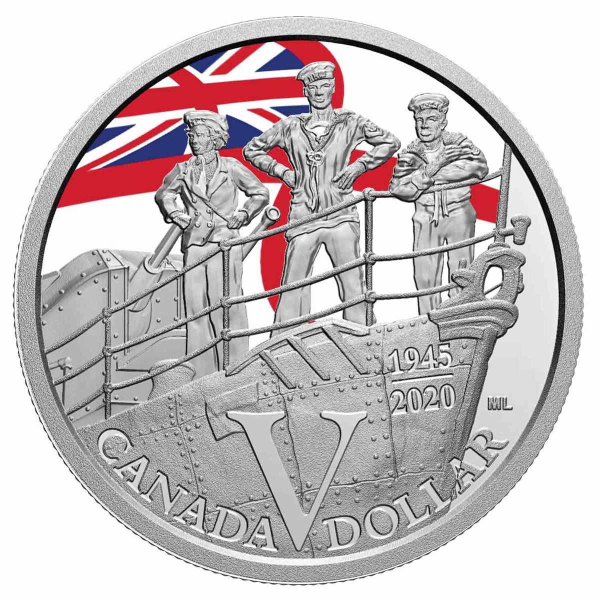 2020 Canada 75th Anniversary of VE-Day - Navy Special Edition Silver Dollar Proof Set