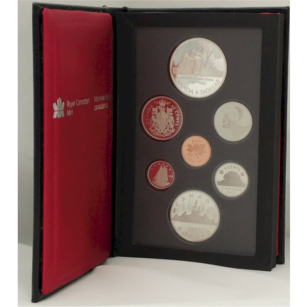 1987 Canada Davis' North West Passage Anniversary Proof Double Dollar Set