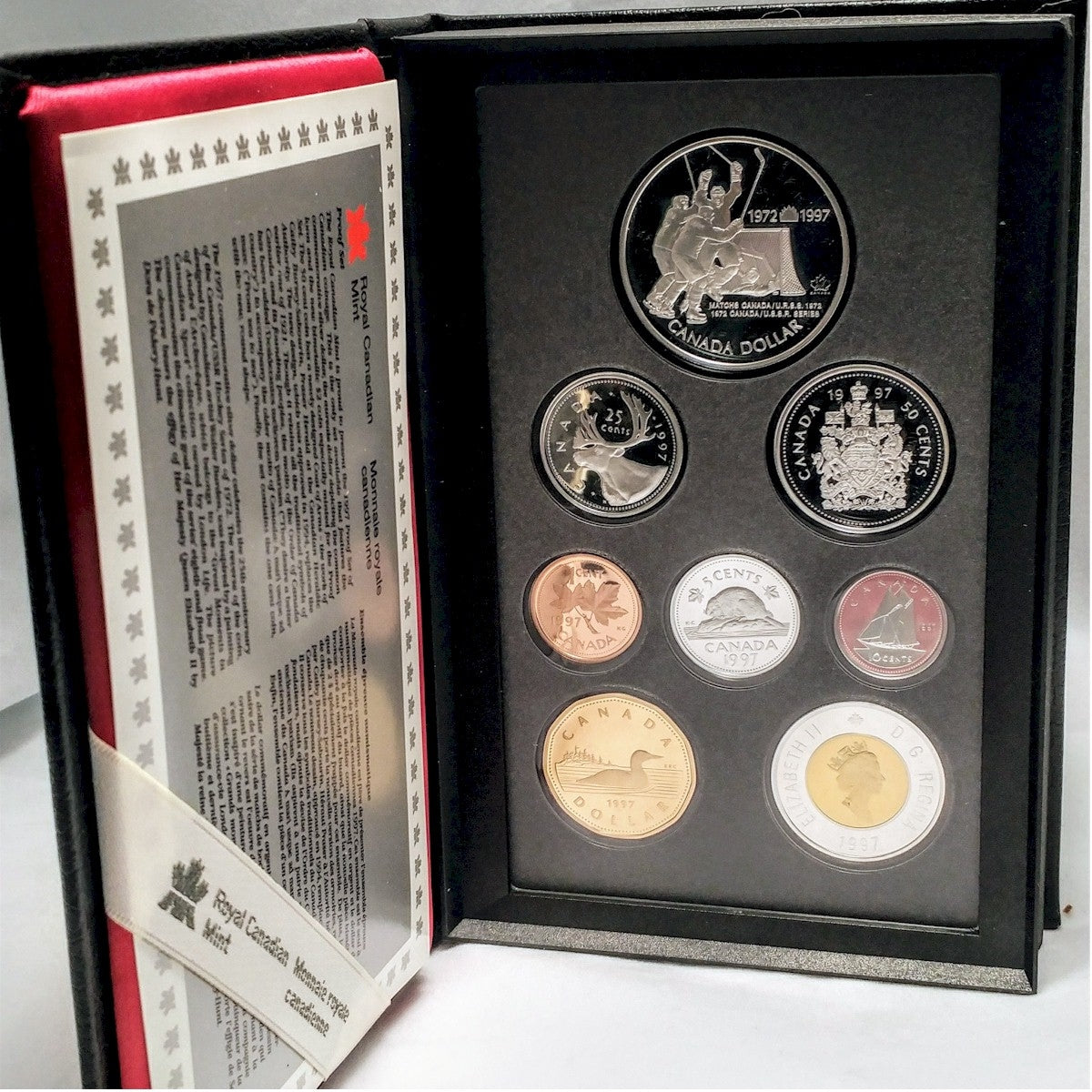 1997 Canada 1972 Canada/Russia Hockey Summit Proof Double Dollar Set