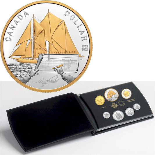 2021 Canada 100th Anniversary of Bluenose Fine Silver Proof Set (No Tax)