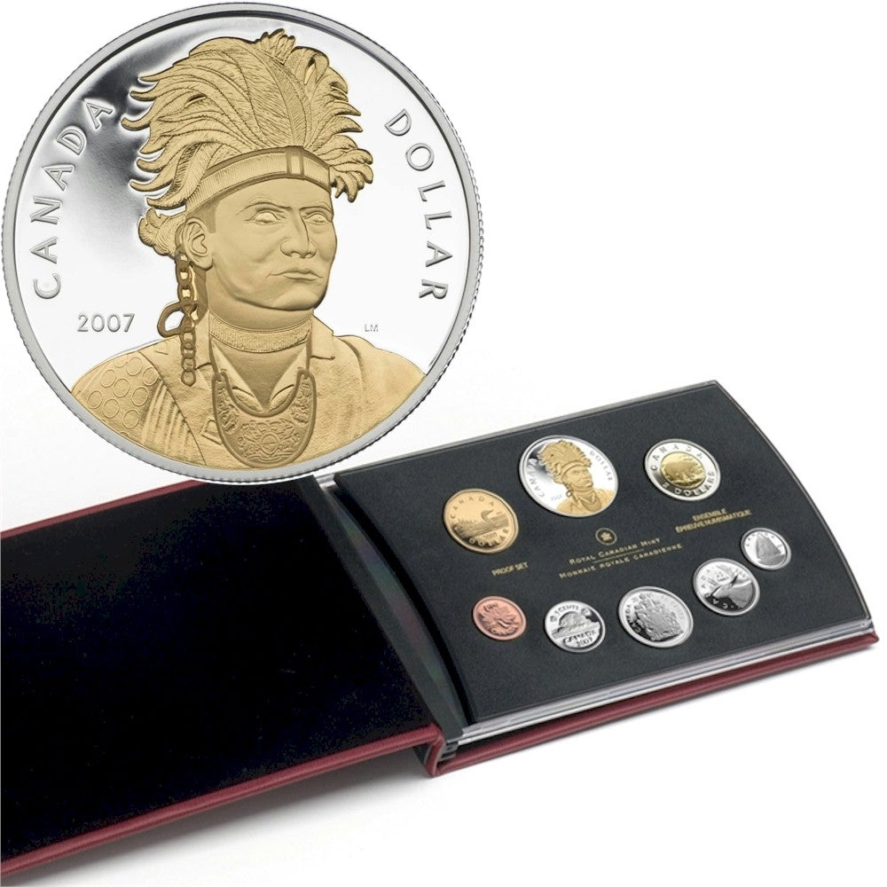 2007 Canada Thayendanegea (Joseph Brant) Proof Double Dollar Set