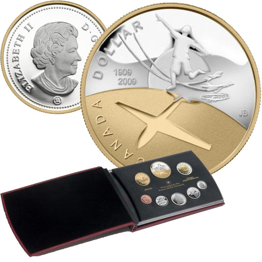 2009 Canada Centennial of Flight in Canada Proof Double Dollar Set