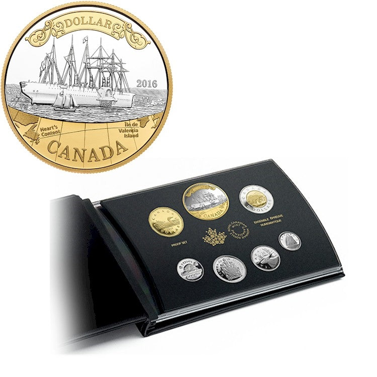 2016 Canada Transatlantic Cable 150th Anniversary Silver Proof Set (No Tax)