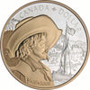 2008 Canada Gold Plated Proof Silver Dollar in Square Capsule