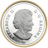 2009 Canada Gold Plated Proof Silver Dollar in square capsule