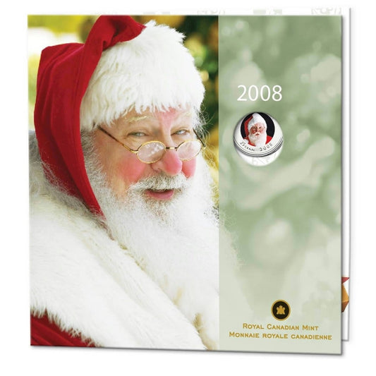 2008 Canada Holiday Commemorative Coin Set with colourized 25 cent.