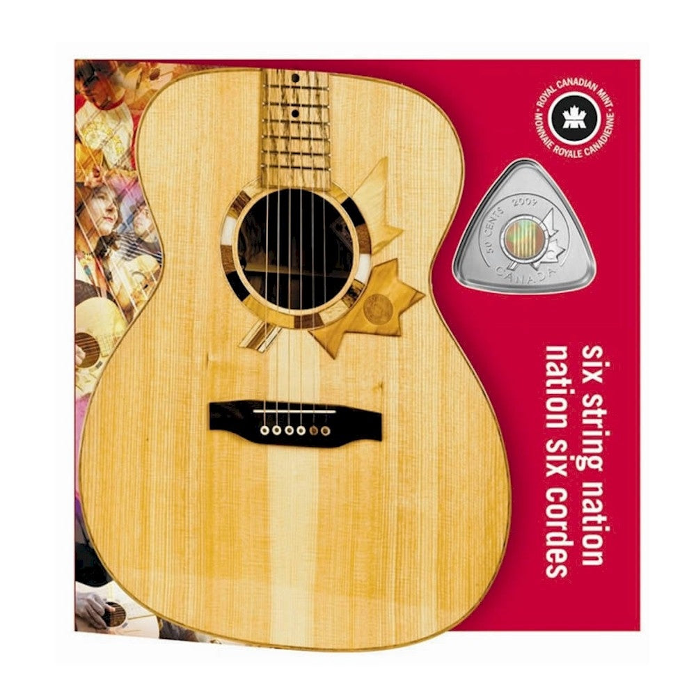 2009 Canada 50-Cent Six String Nation Guitar Triangle Coin