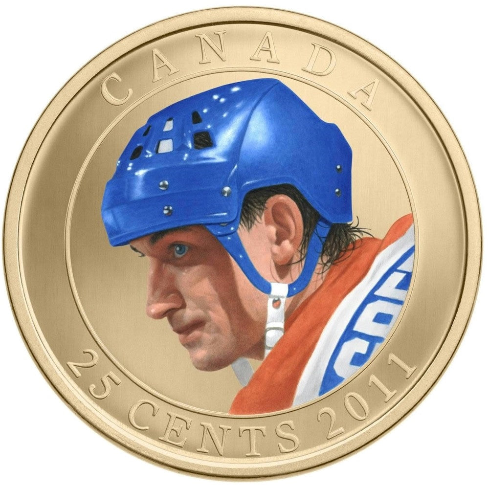 2011 Canada 25 Cent Wayne Gretzky Coloured Coin in Card