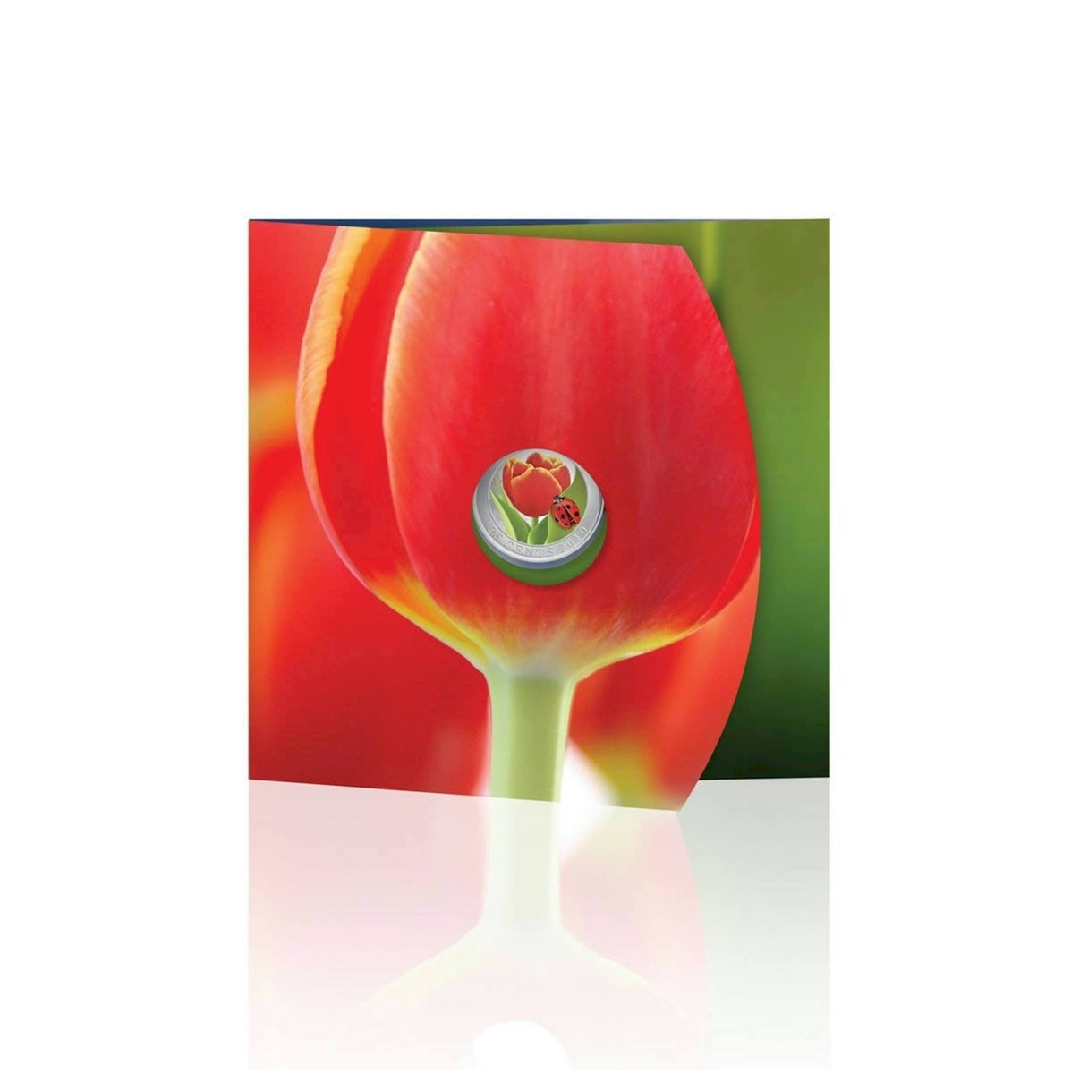 2011 Canada 25-cent Tulip with Ladybug in Card