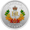 2012 Canada 50-cent Queen's Diamond Jubilee - Royal Cypher Silver Plated