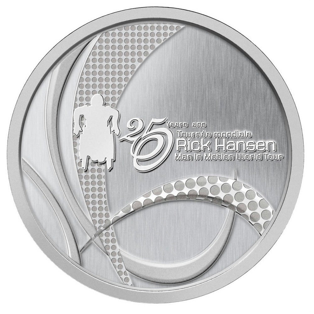 2011 Rick Hansen 25th Anniversary Relay Medallion