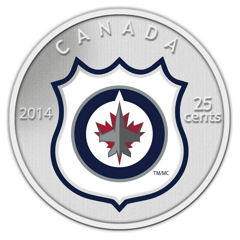 2014 Canada 25-cent Winnipeg Jets Pop-up Jersey Coin & Stamp Set