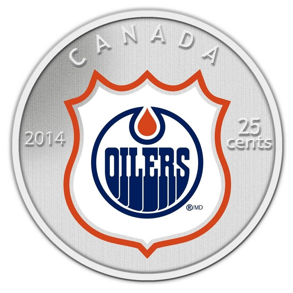 2014 Canada 25-cent Edmonton Oilers Pop-Up Jersey Coin & Stamp Set