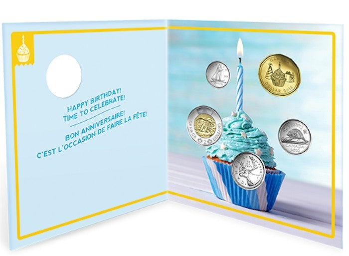 2016 Canada Birthday Gift Set with Special Struck $1 (Cupcake)