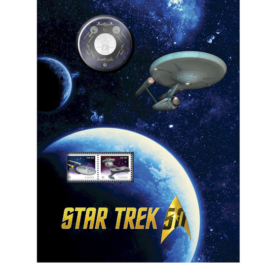 2016 Canada 25-cent Star Trek Enterprise Coin & Stamp Set