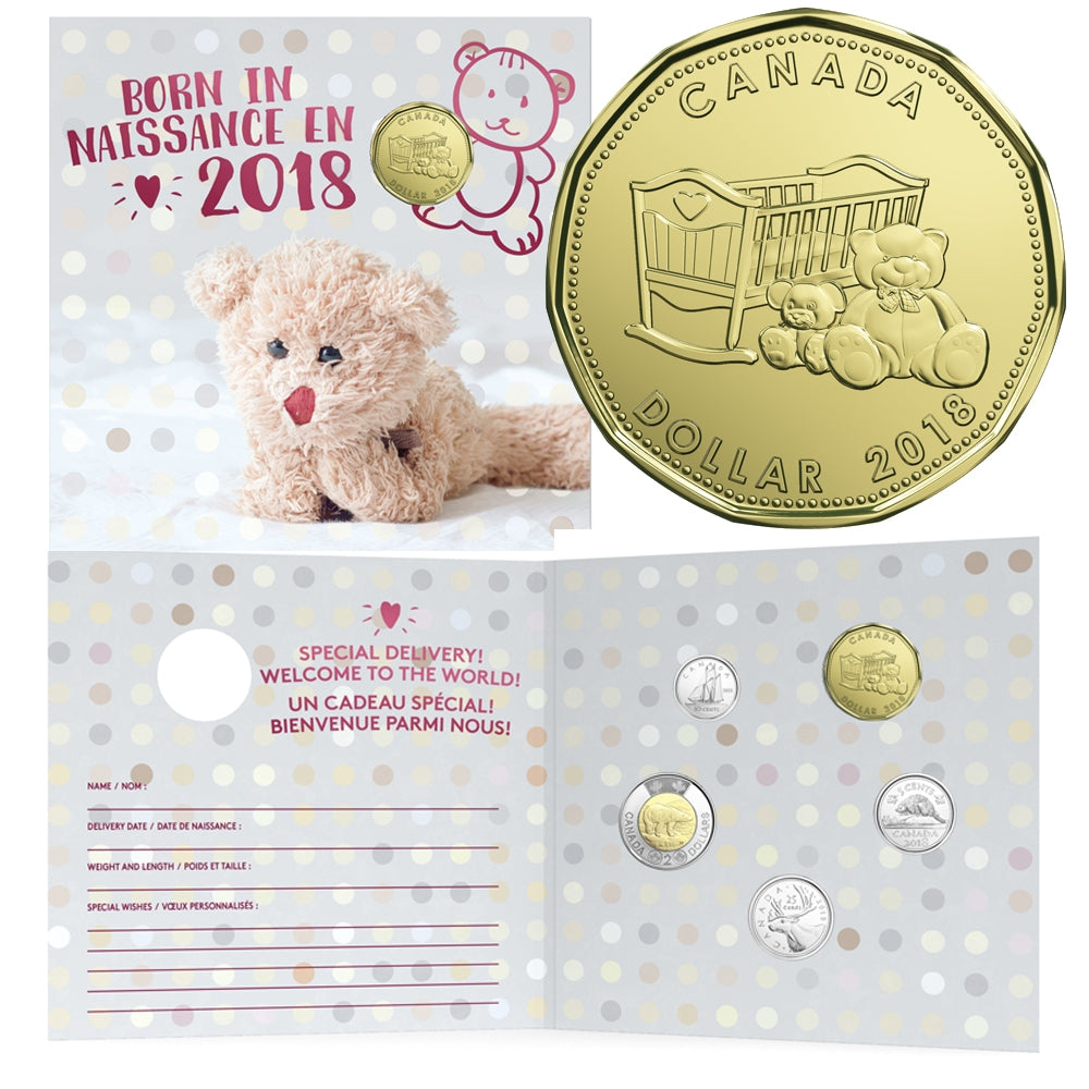 2018 Canada Baby Gift Set with Special Loon Dollar