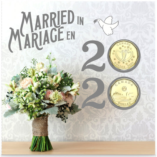 2020 Canada Wedding Gift Set with Special Loon Dollar