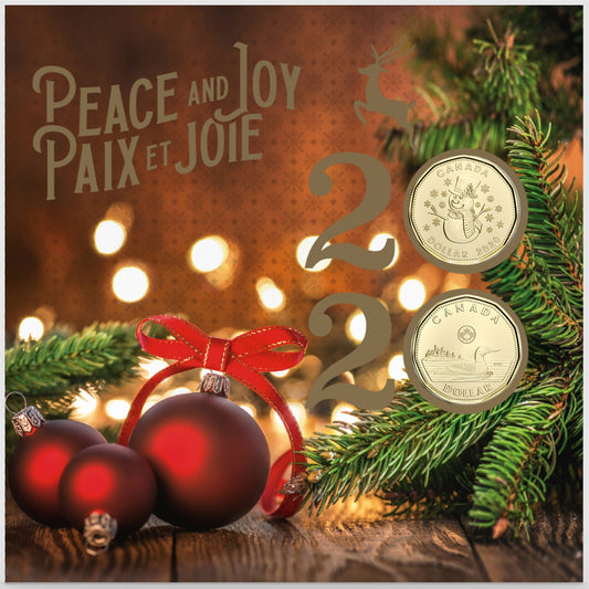 2020 Canada Holiday Christmas Gift Coin Set