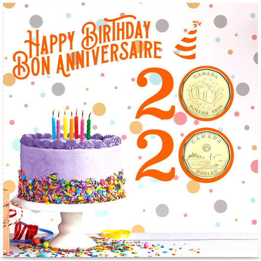 2020 Canada Birthday Gift Coin Set with Special Loon Dollar