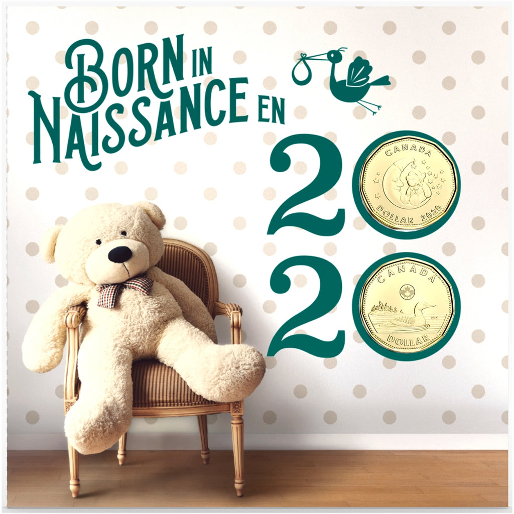 2020 Canada Baby Gift Coin Set with Special Loon Dollar