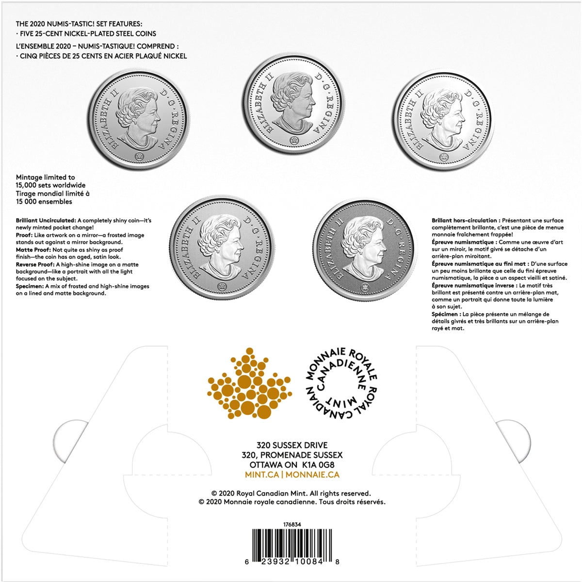 2020 Canada Numis-tastic! 5-coin Set