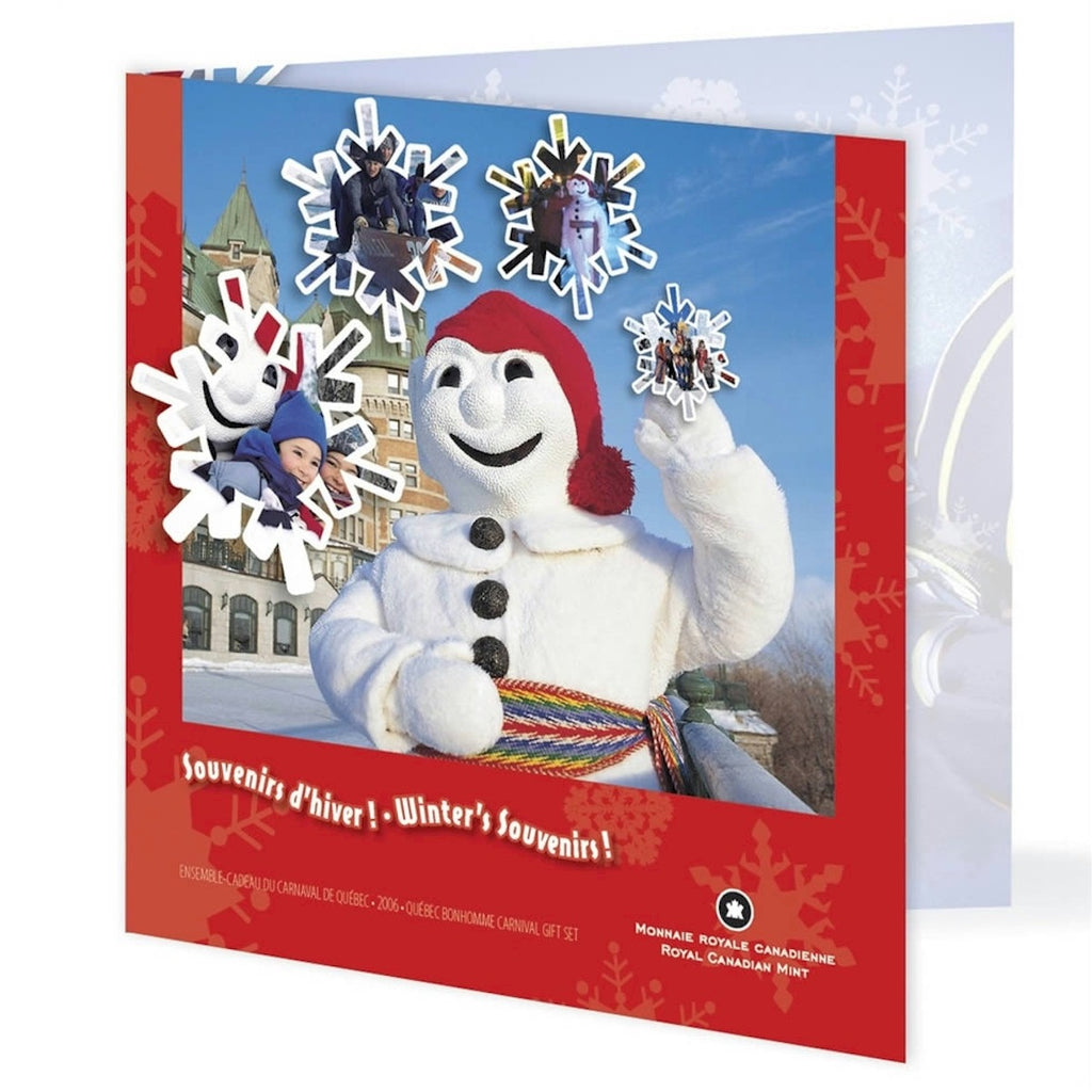 2006 Canada Quebec Carnival Coin Gift Set with Colourized 25-Cents.