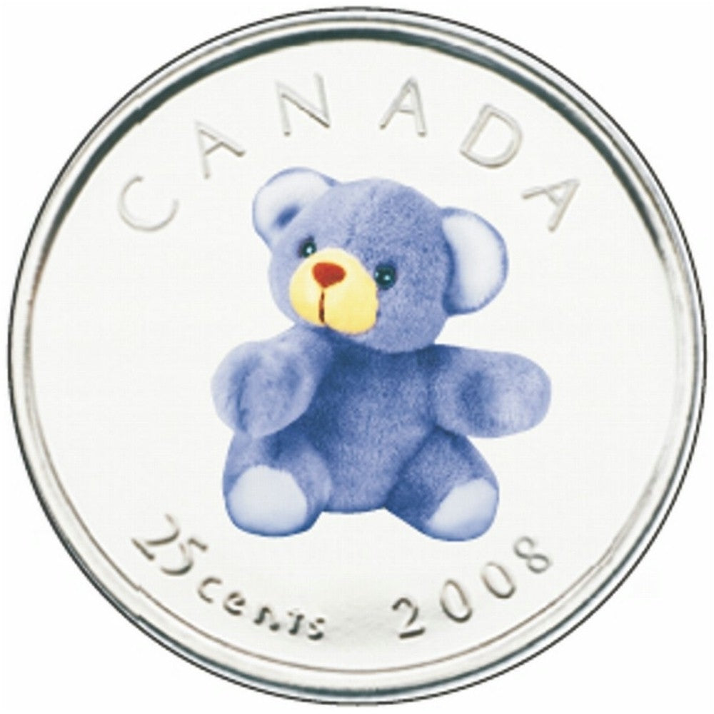 2008 Canada Baby 25-cent Gift Set - Teddy Bear.